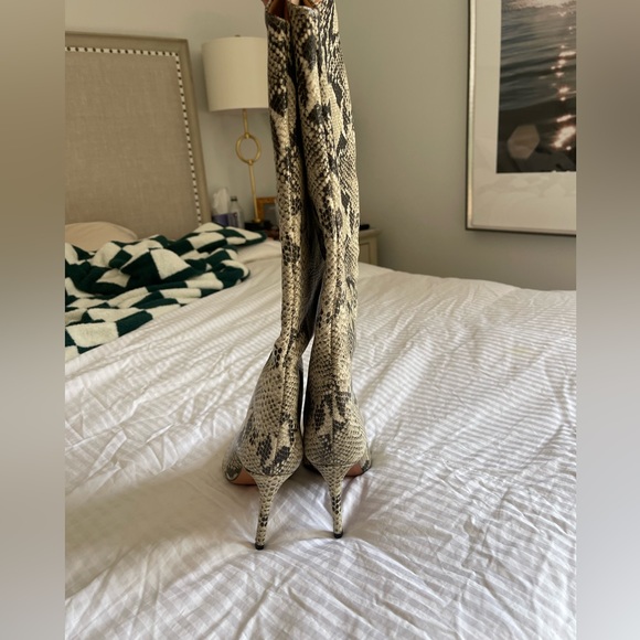 Schultz, size 7.5 snake print knee high boot - Picture 2 of 4